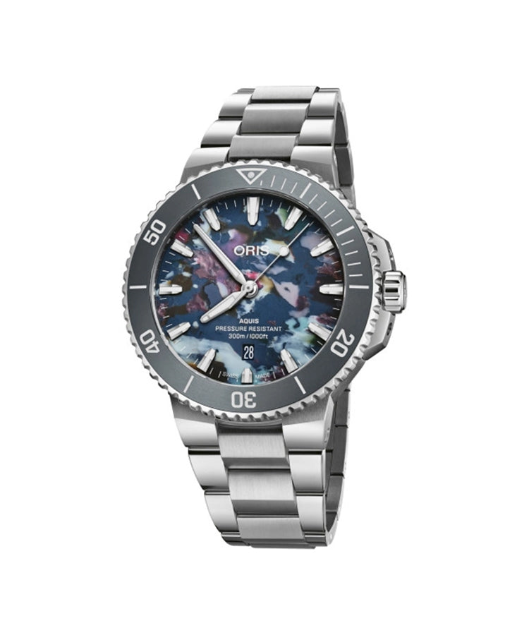 Relógio Oris Aquis Date Upcycle 43,5mm