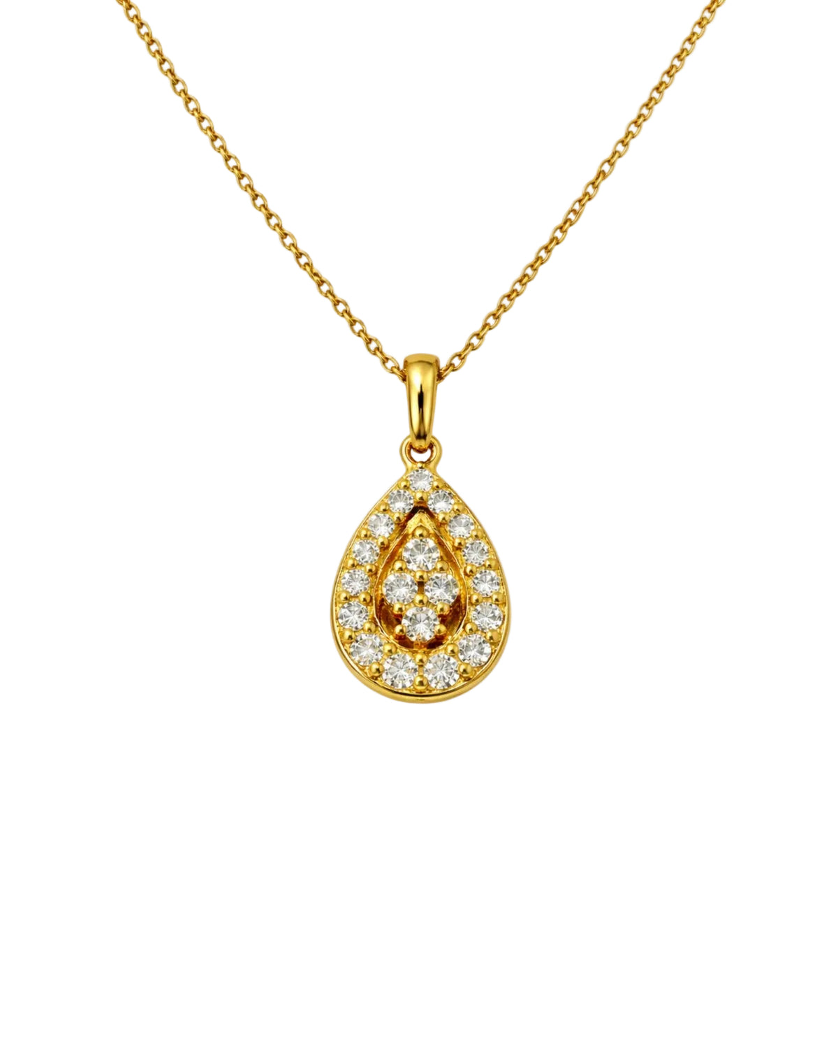 Colar Ouro Amarelo e Diamantes Naturais