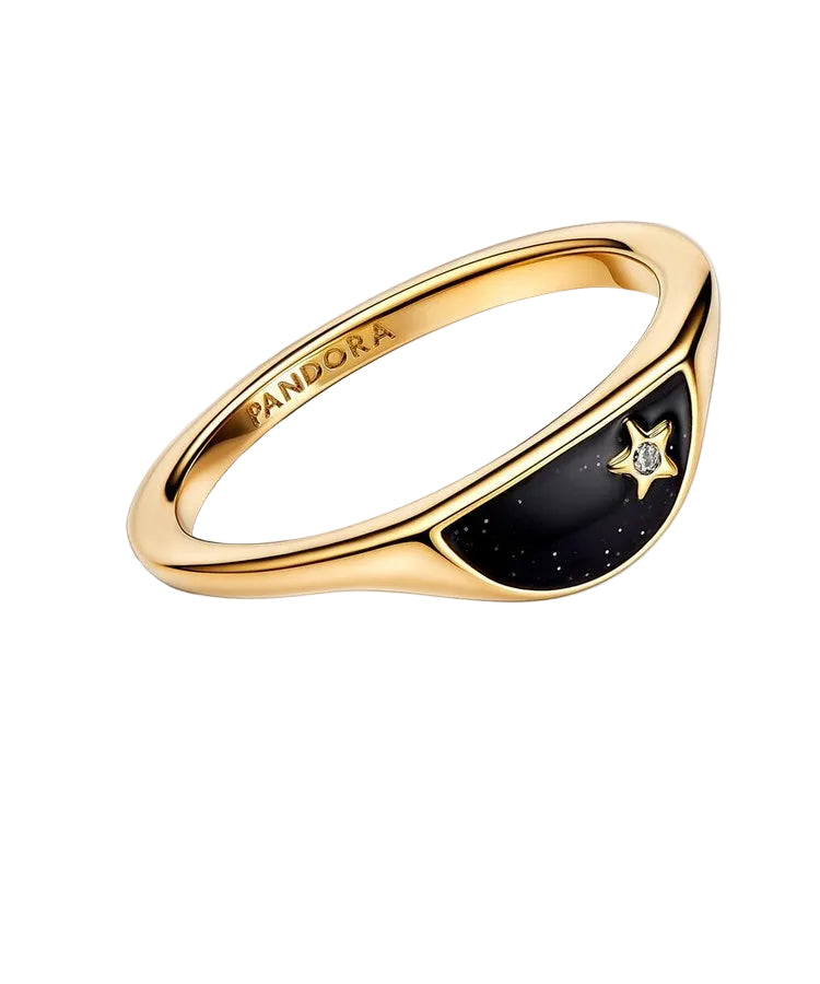 Anel Pandora Halved Signet