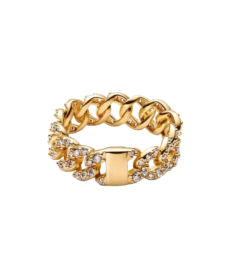 Anel Pavé Cuban Chain Pandora