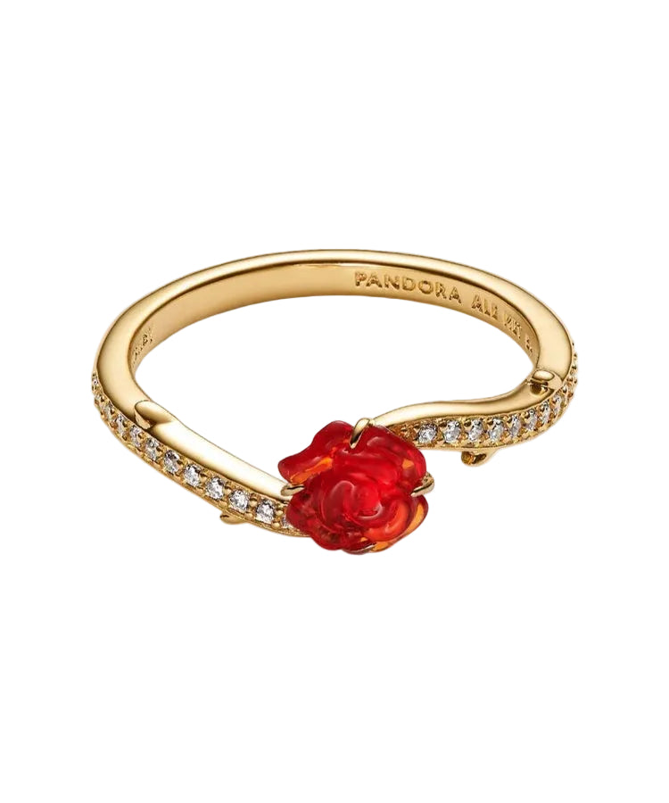 Anel Rosa Bela e o Monstro Pandora