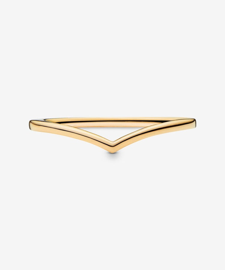 Anel Pandora Polido Wishbone