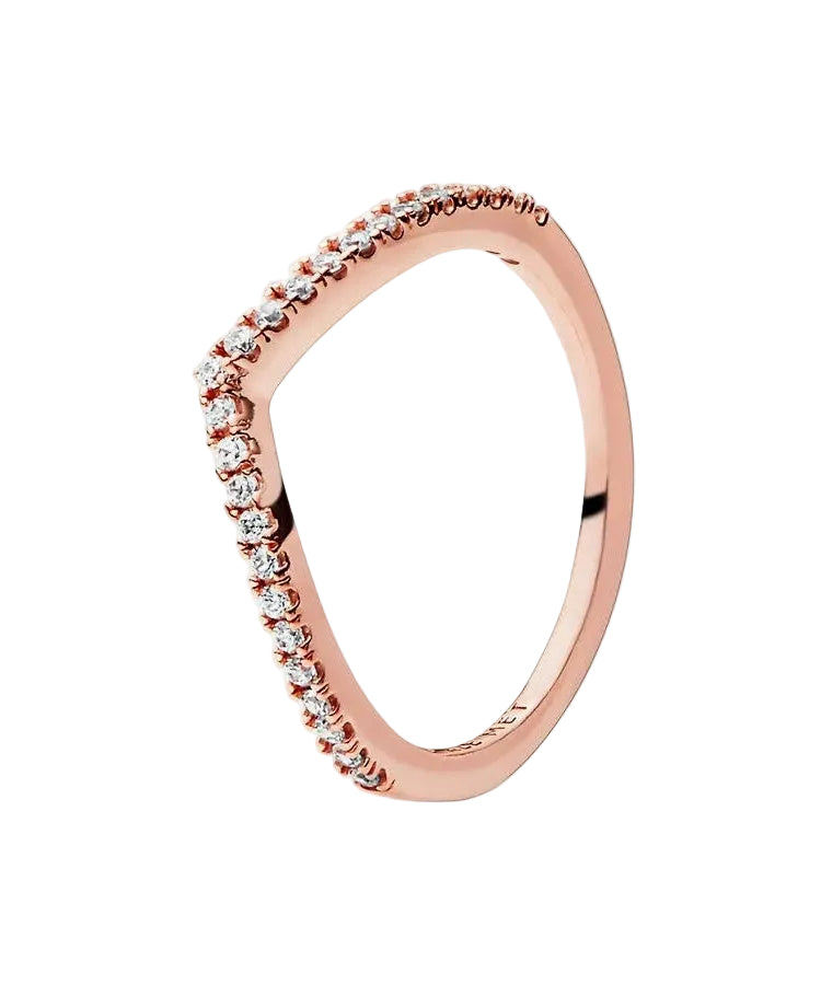 Anel Pandora Wishbone Brilhante