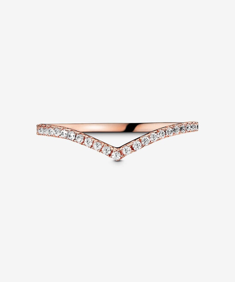 Anel Pandora Wishbone Brilhante