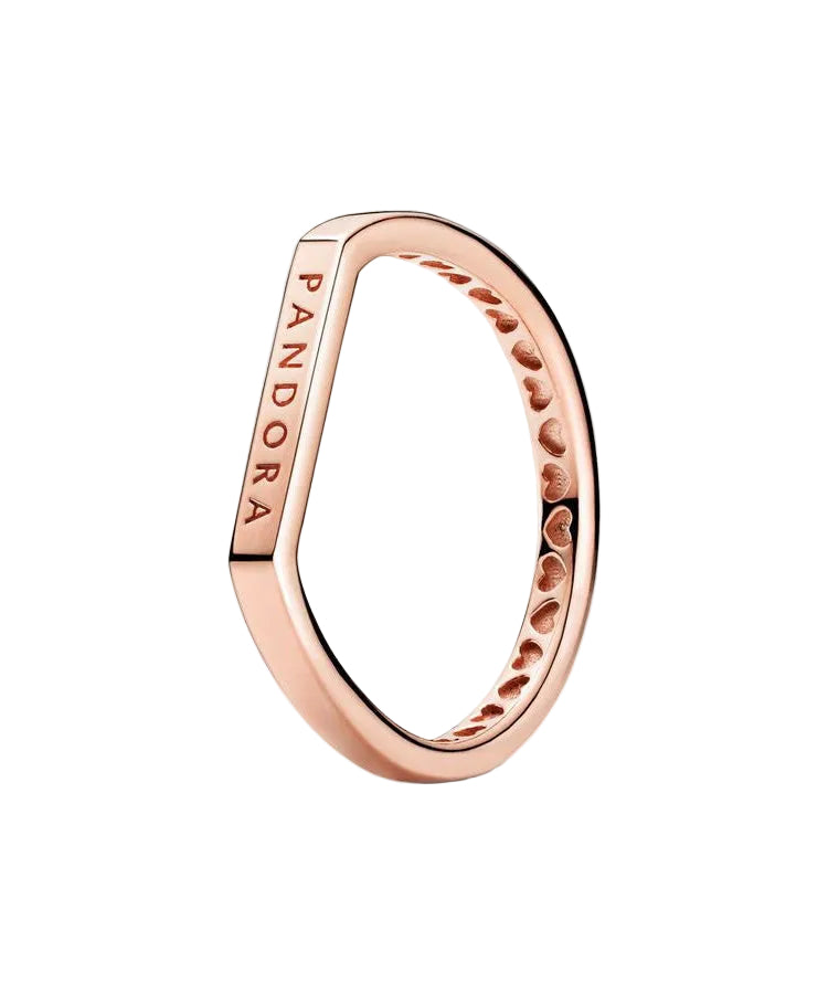 Anel Pandora Rose Logo Bar Joia