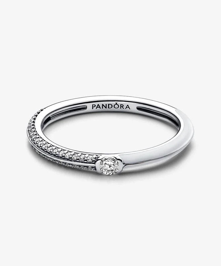 Anel Pandora ME Pavé and White Dual