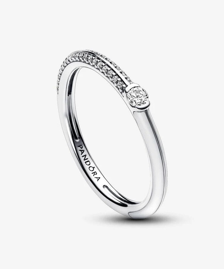 Anel Pandora ME Pavé and White Dual