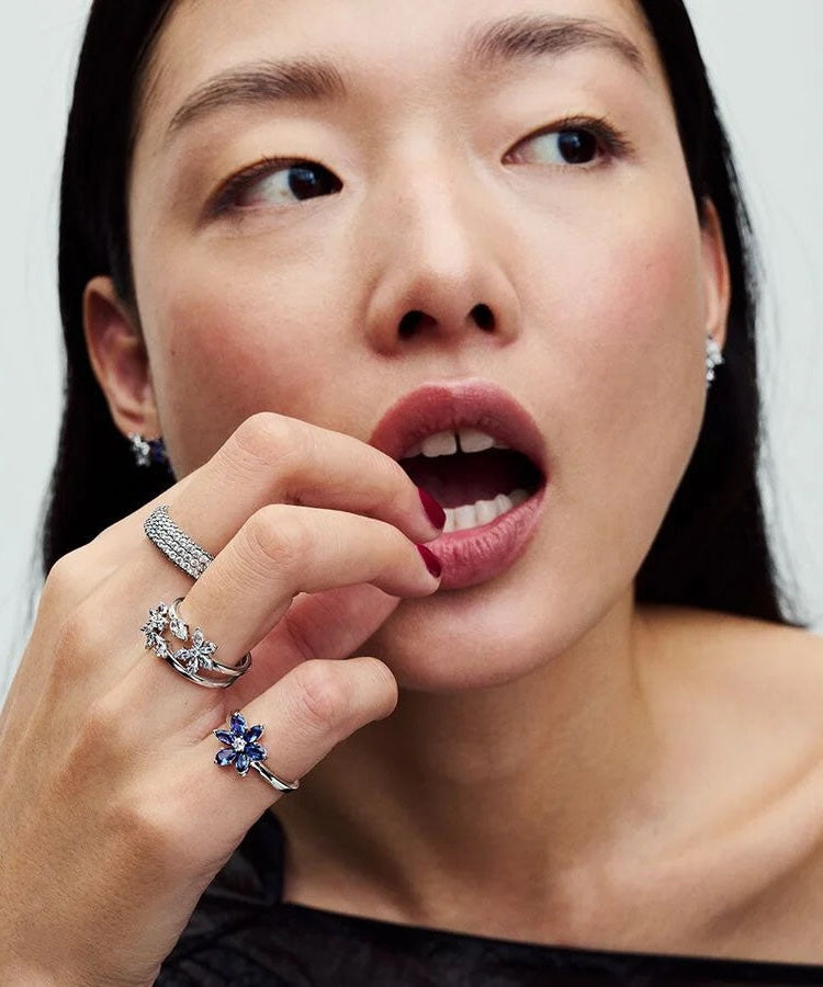 Anel Pandora Sparkling Herbarium