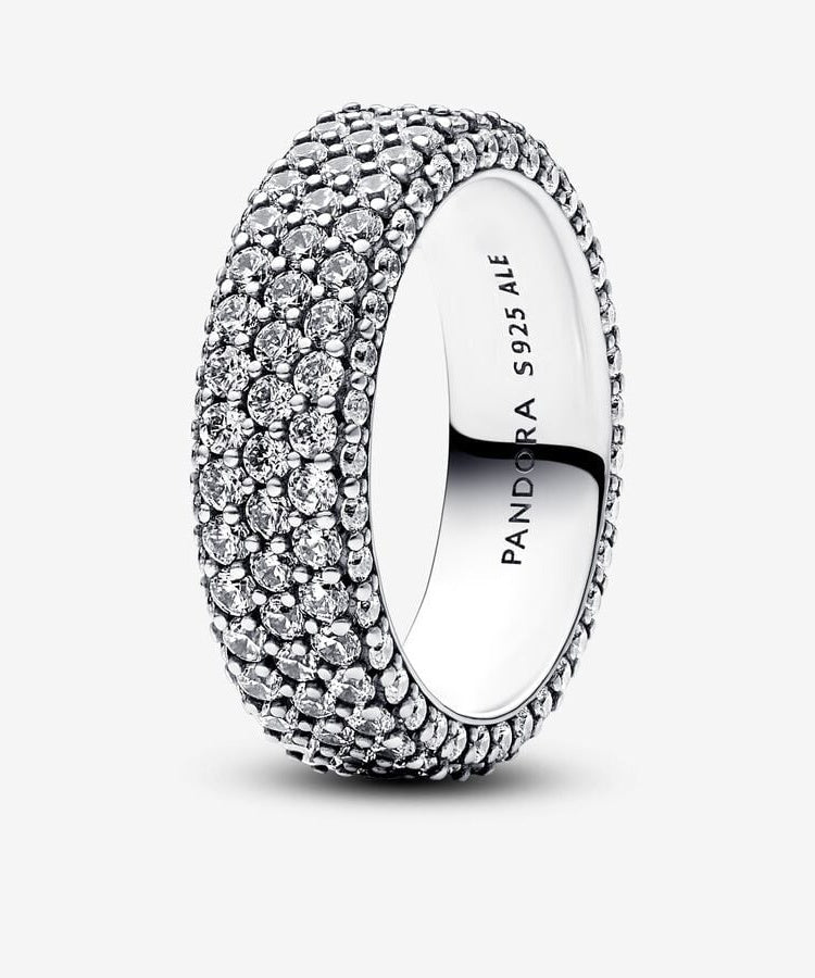 Anel Pandora Timeless Pavé Triple