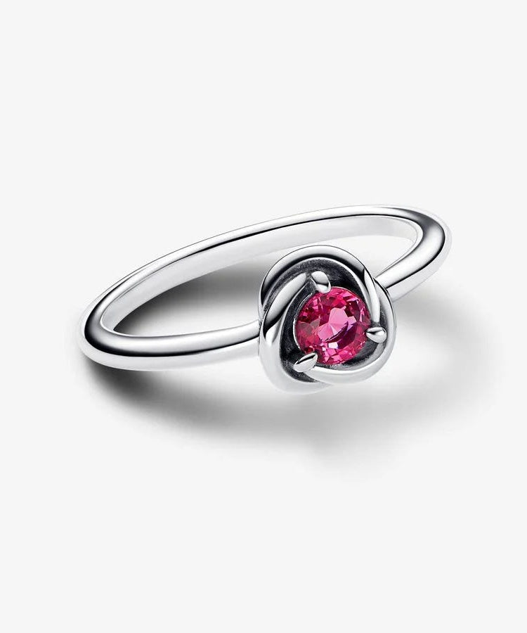 Anel Pandora Birthstone October Eternity Circle