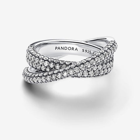 Anel Pandora Timeless  Pavé Crossover Anel Pandora Timeless  Pavé Crossover