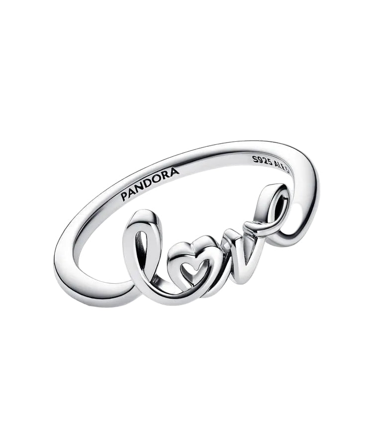 Anel Pandora Handwritten Love