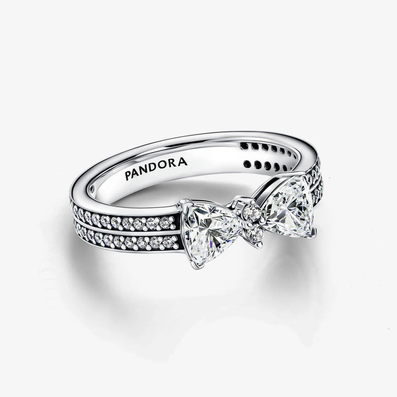 Anel Pandora Sparkling Bow