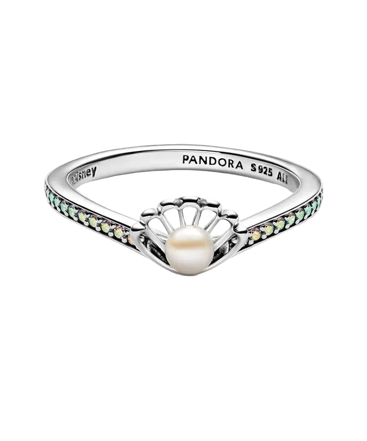 Anel Pandora Cultura Concha Ariel Princesas Disney