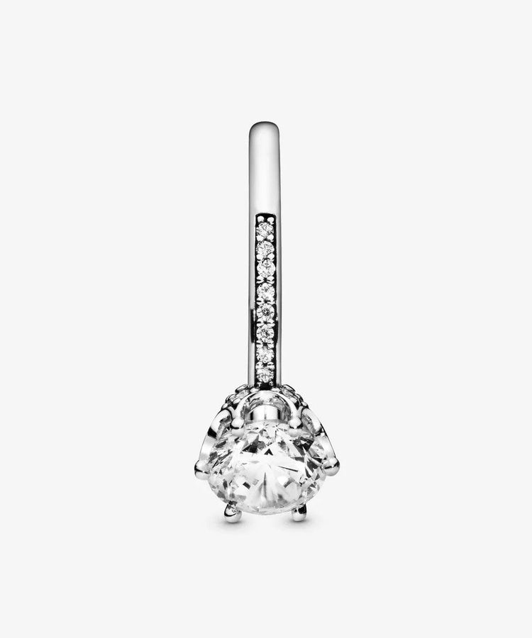Anel Pandora Clear Sparkling Crown