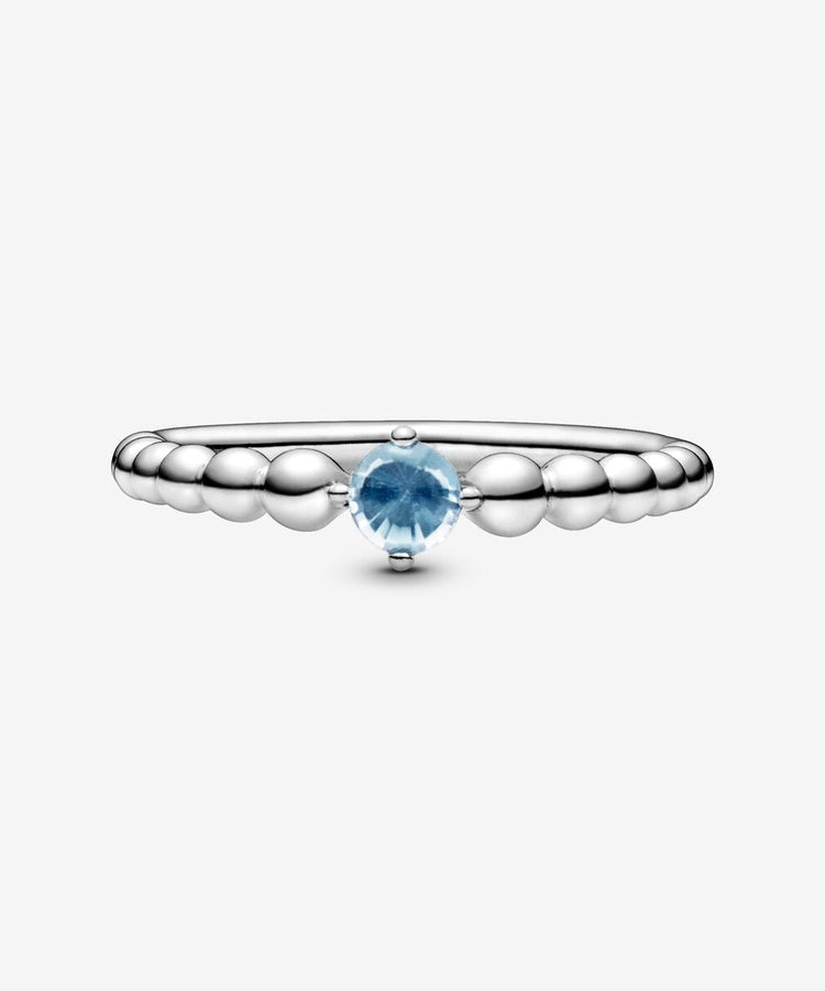 Anel Pandora Aqua Blue