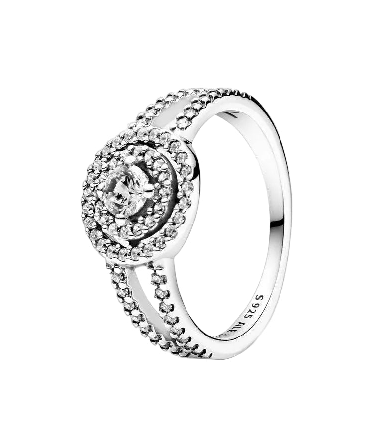 Anel Pandora Sparkling Double Halo