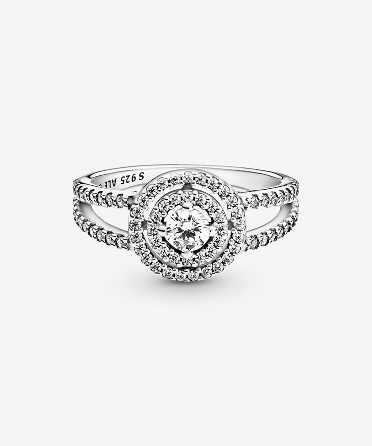 Anel Pandora Sparkling Double Halo