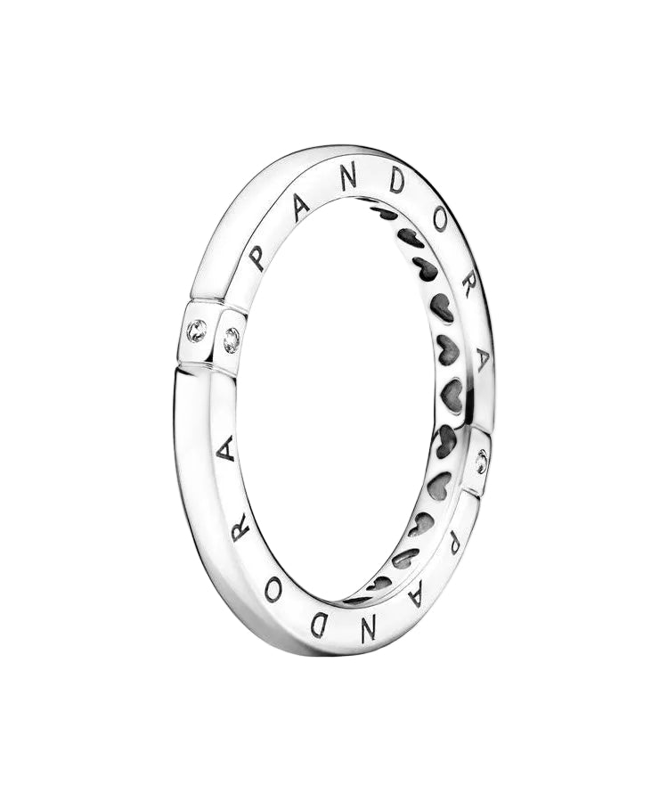 Anel Pandora Logo and Hearts
