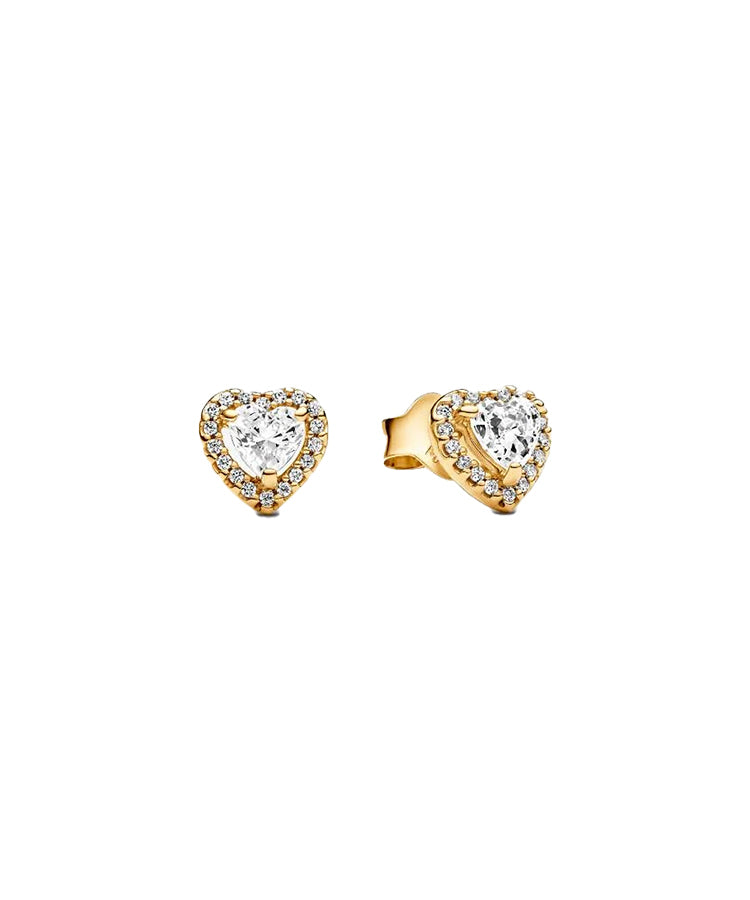 Brincos Pandora Shine Sparkling Elevated Heart