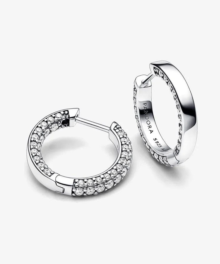 Brincos Pandora Timeless Pavé Single-row