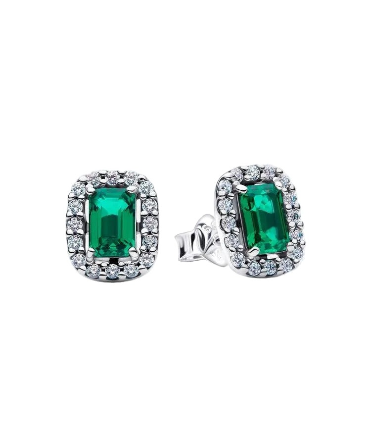 Brincos Pandora Espigão Rectangulares Cintilantes