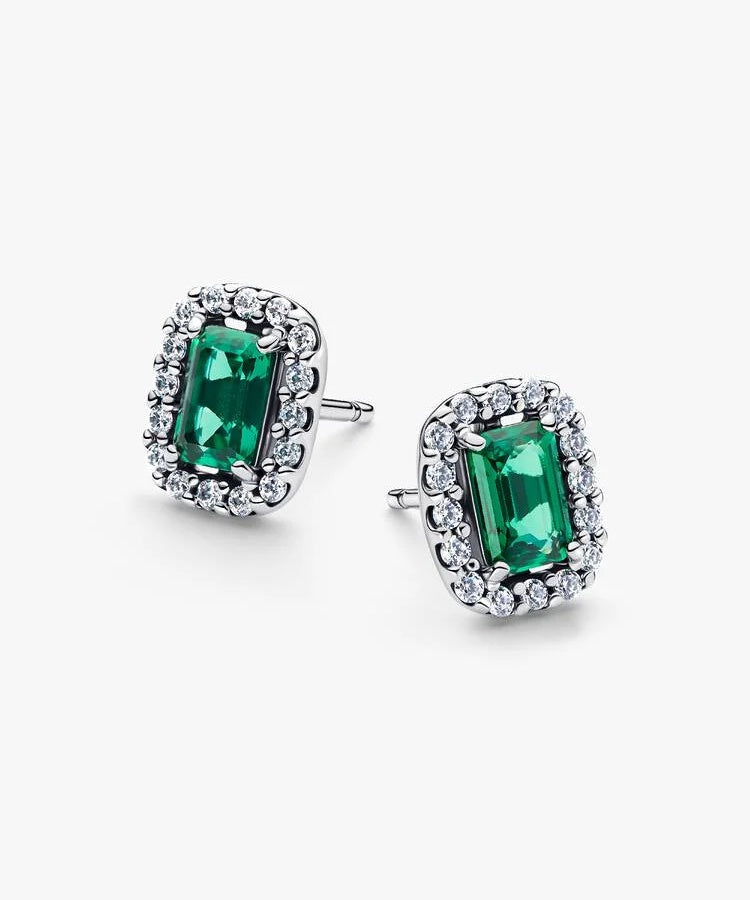 Brincos Pandora Espigão Rectangulares Cintilantes