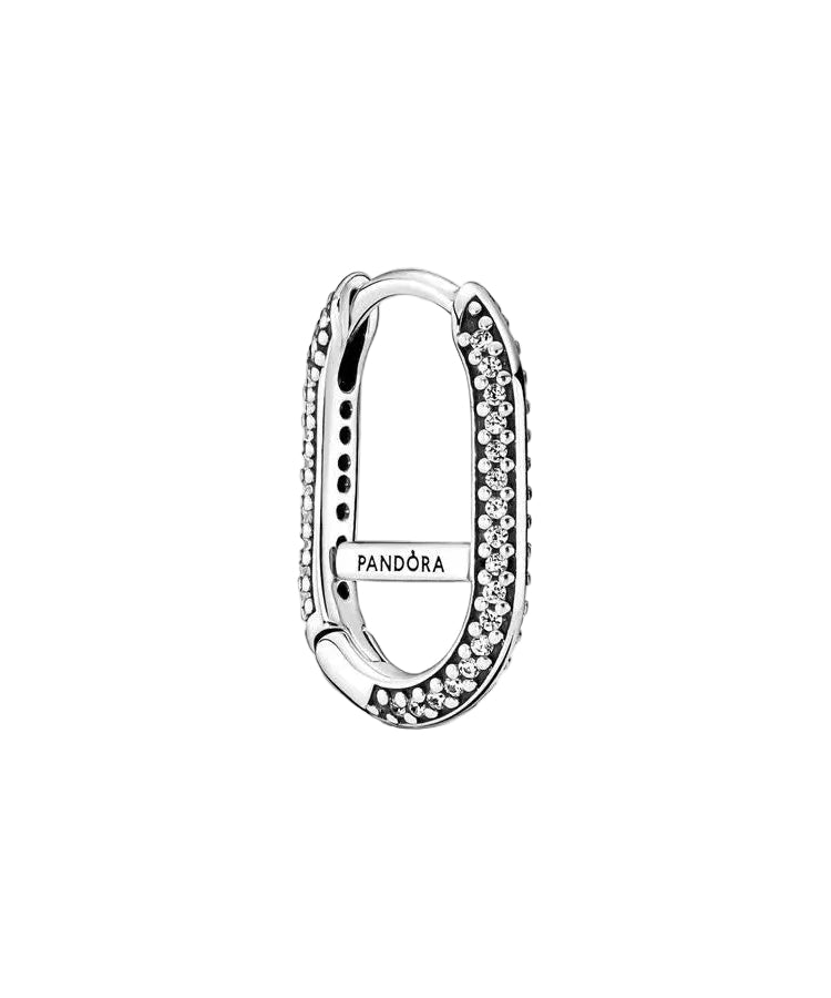 Brincos Pandora ME Oval Link Pavé