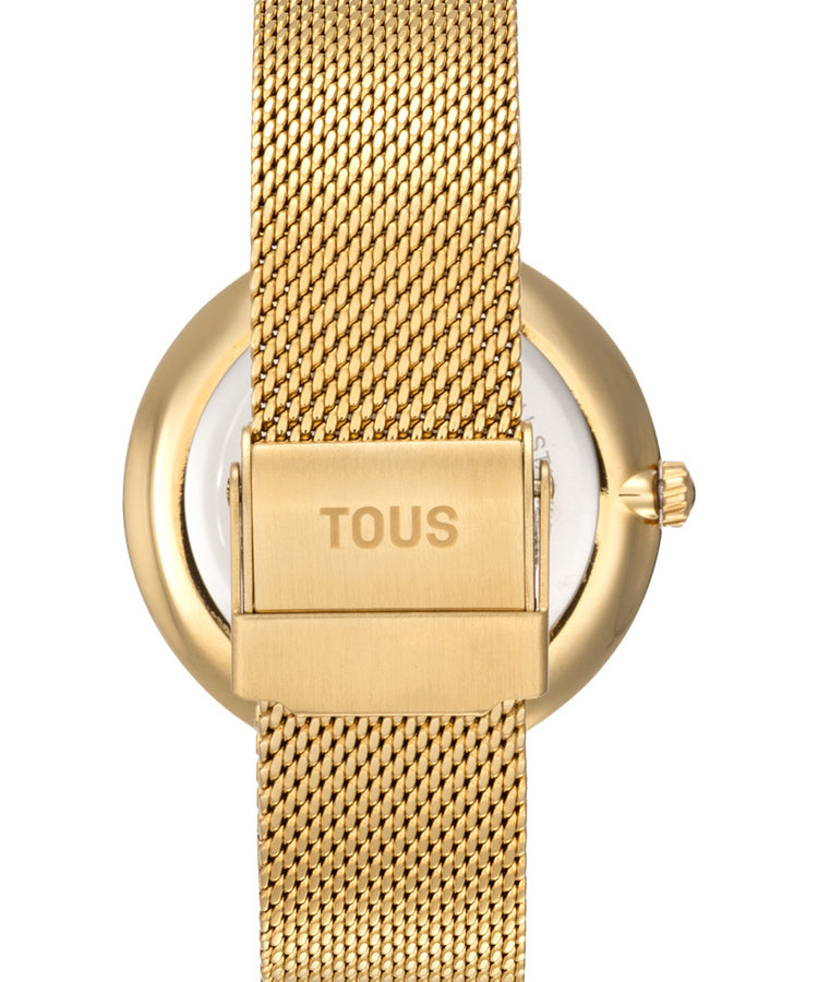 Relógio Tous S-Mesh Mirror Dourado T-Bar