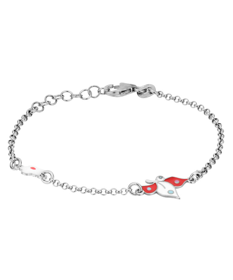 Pulseira Borboleta e Flor Topázio