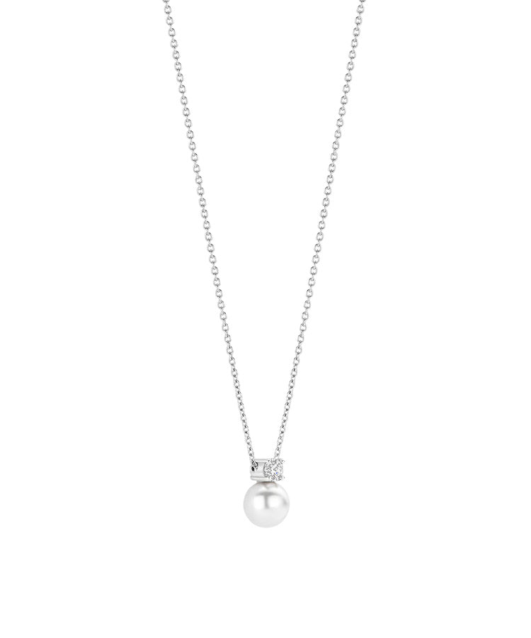 Colar Ti Sento Zirconia Pearl 34125PW