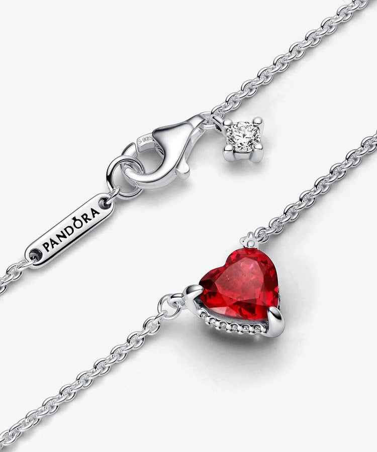 Colar Pandora Sparkling Heart Halo