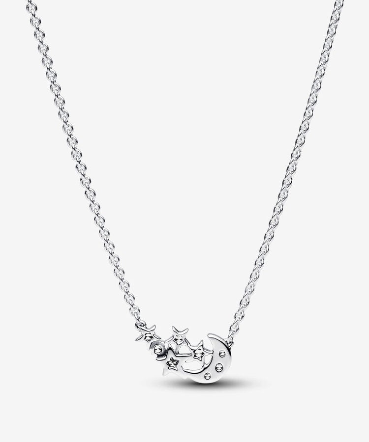 Colar Pandora Sparkling Moon and Star