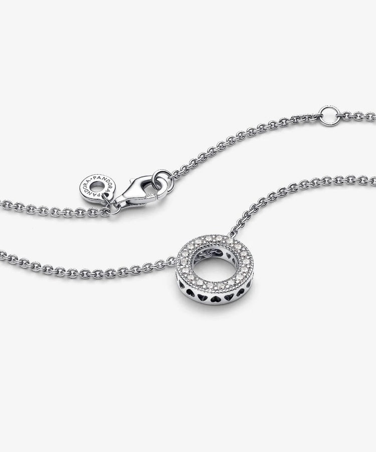 Colar Pandora Logo Pavé Circle