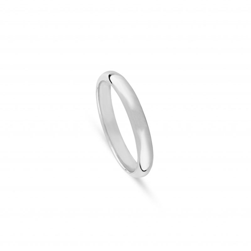 Aliança de casamento ouro branco - 5402J