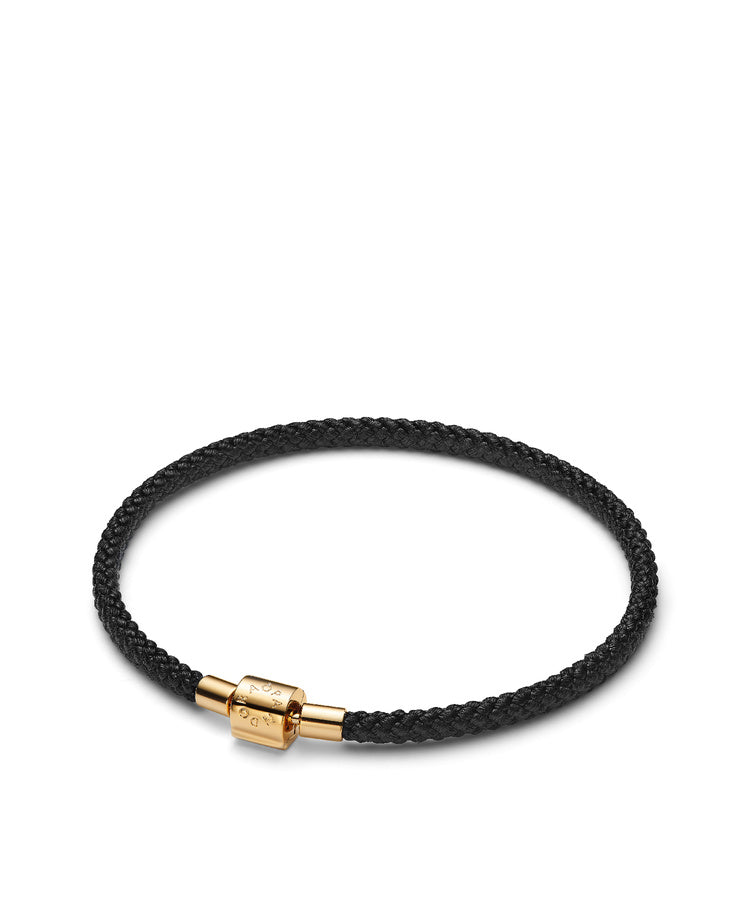 Pulseira Pandora Cordão Preto Brilhante