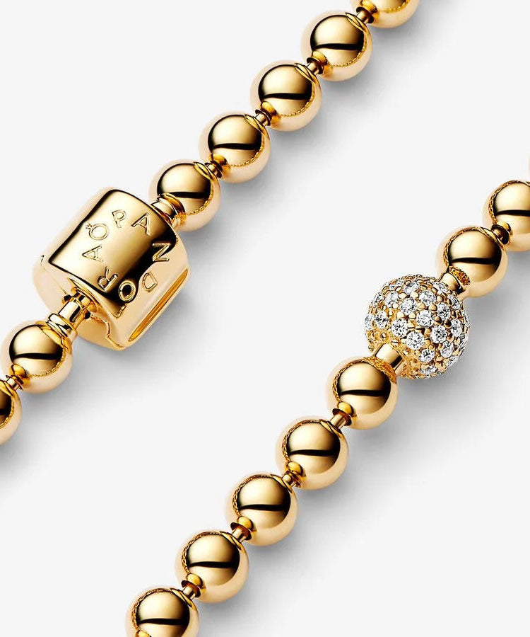 Pulseira Pandora Shine Beads and Pavé