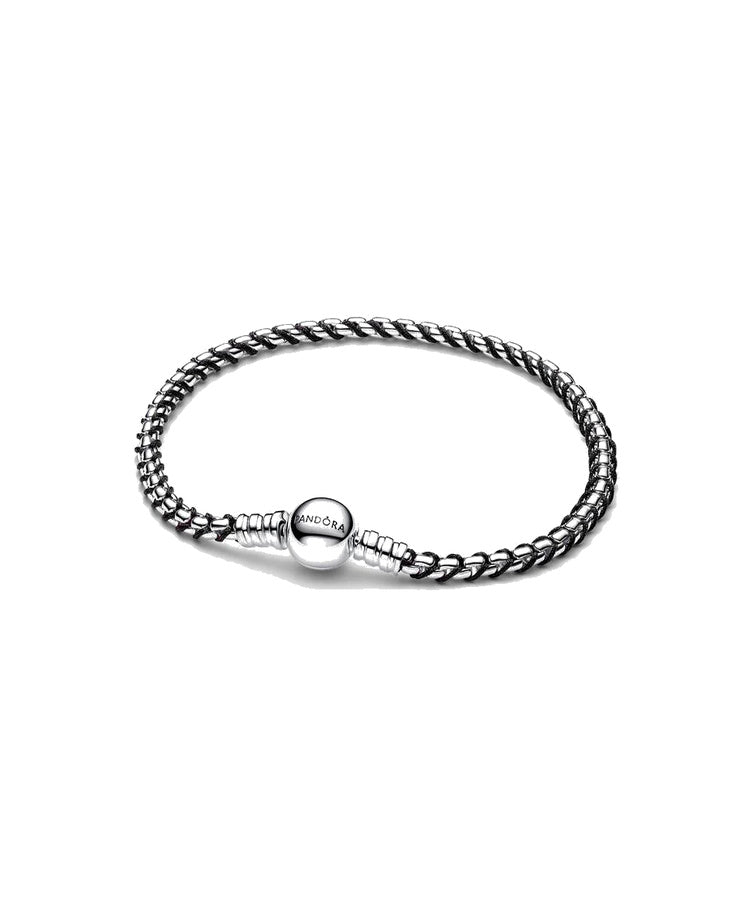 Pulseira Corrente Caixa Cordão Preto Pandora