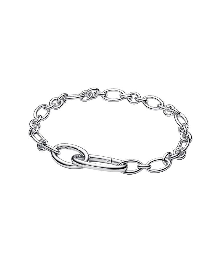 Pulseira de Corrente de Elos Ovais de Abrir