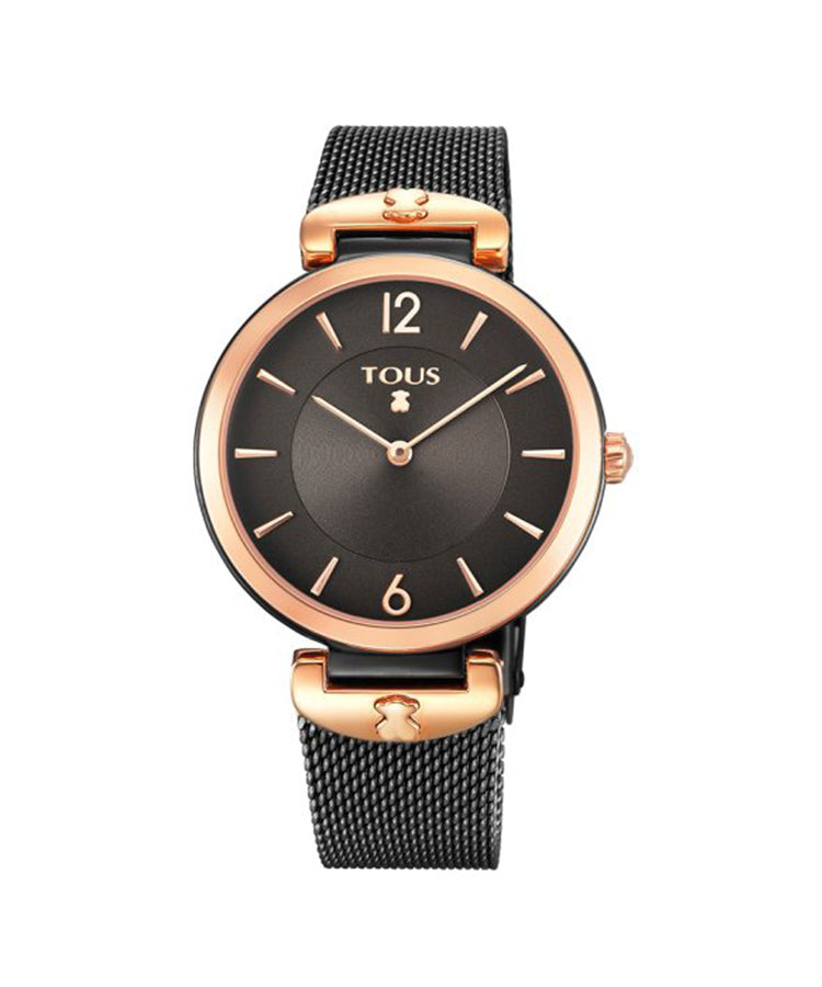 Relógio Tous S-Mesh Rose Gold e Preto