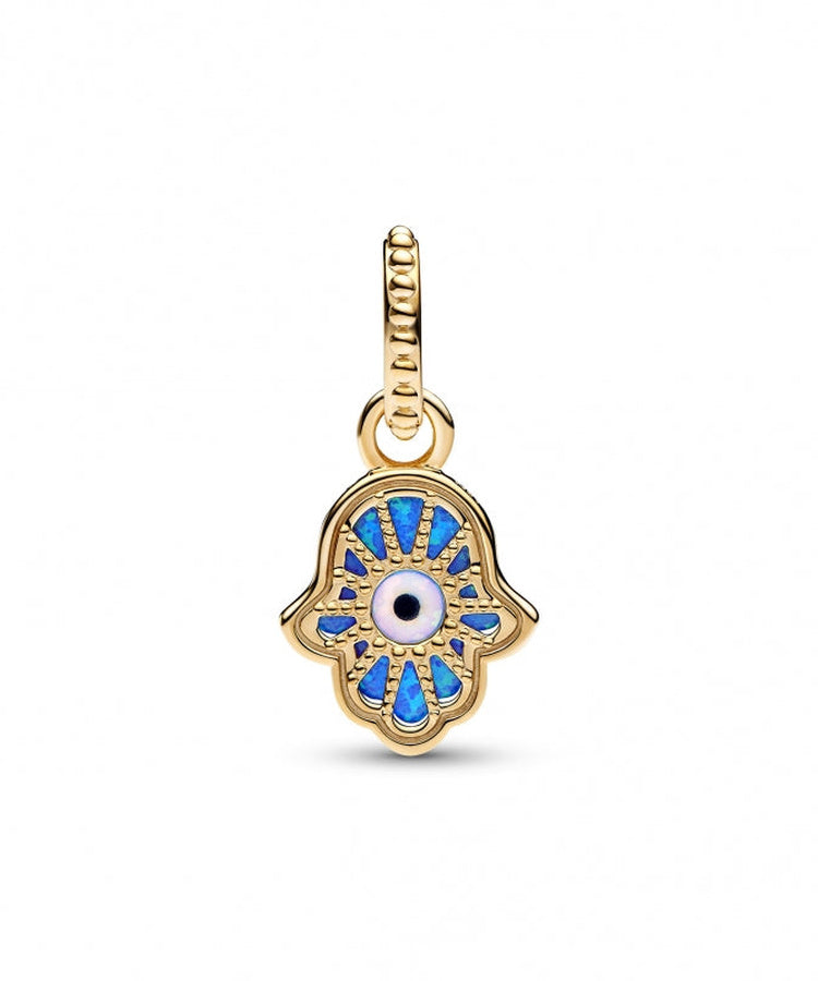 Conta Pandora Shine Hamsa Azul