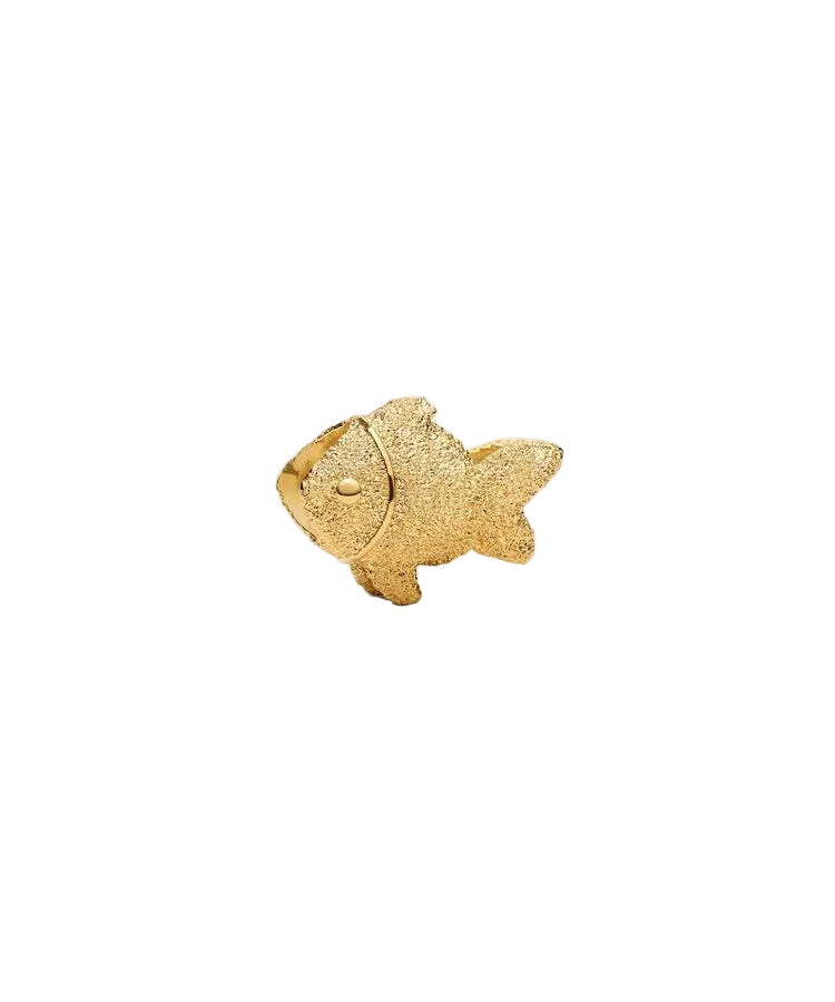 Mini Conta Pandora Peixe Texturada