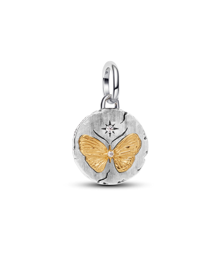 Conta Pandora Medalhão Borboleta