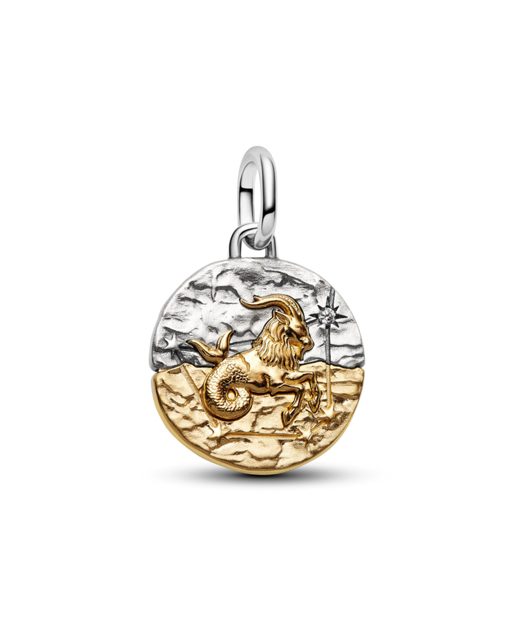 Conta Pandora Medalhão do Zodíaco Capricórnio