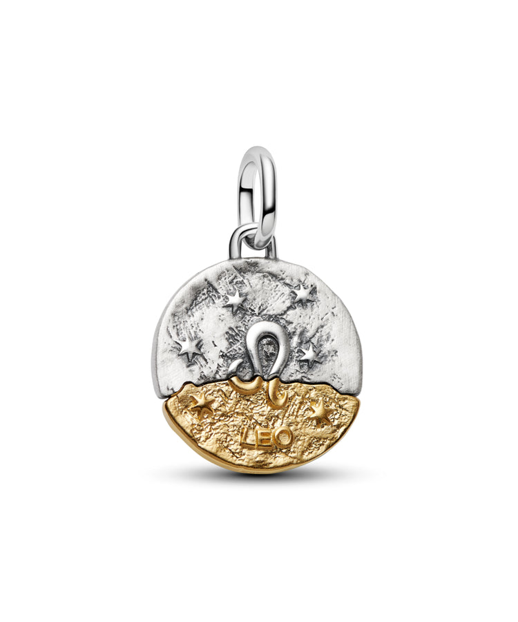 Conta Pandora Medalhão do Zodíaco Leão