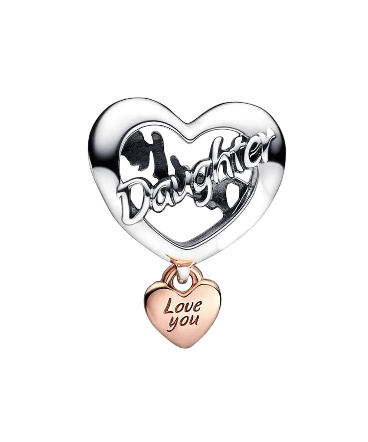 Conta Pandora Love You Daughter Heart