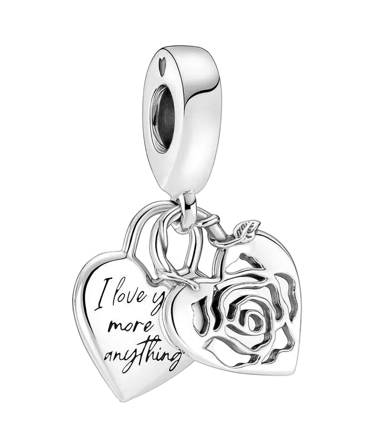 Conta Pandora Rose Heart Padlock