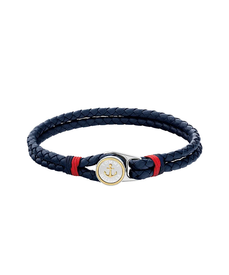 Pulseira Homem Aço e Pele