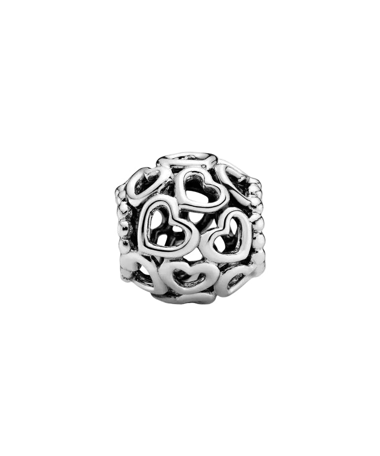 Conta Pandora Openwork Heart