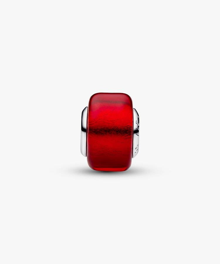 Conta Pandora Vidro Murano Vermelho